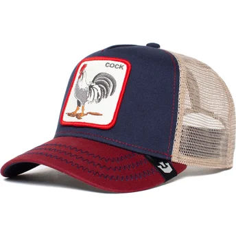 Czapka trucker granatowa kogut All American Rooster...