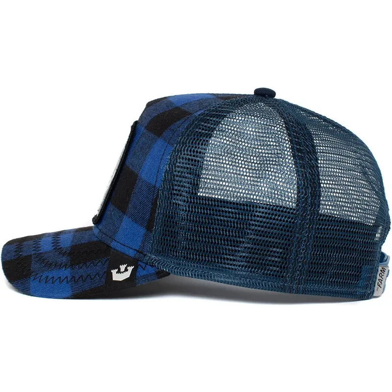 epci-curbata-albastru-snapback-lone-wolf-code-blue-the-farm-de-goorin-bros
