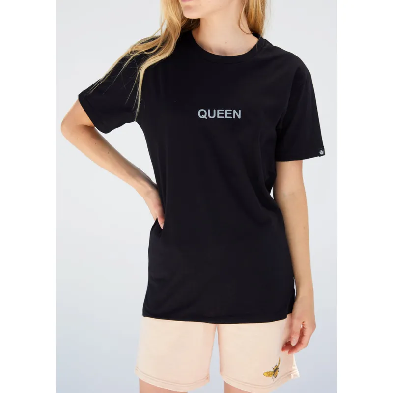 svart-kortarmad-t-shirt-queen-sweet-comb-the-farm-med-bi-fran-goorin-bros
