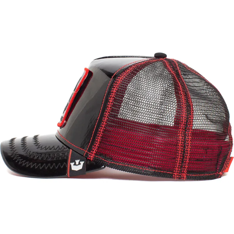 gorra-trucker-negra-pantera-black-panther-power-forever-patent-leather-the-farm-de-goorin-bros