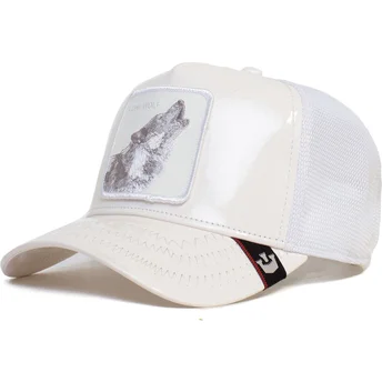 epci-curbata-alb-snapback-lone-wolf-big-white-patent-leather-the-farm-de-goorin-bros