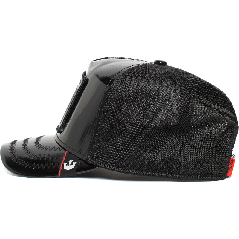 epci-curbata-negru-snapback-black-sheep-big-black-patent-leather-the-farm-de-goorin-bros