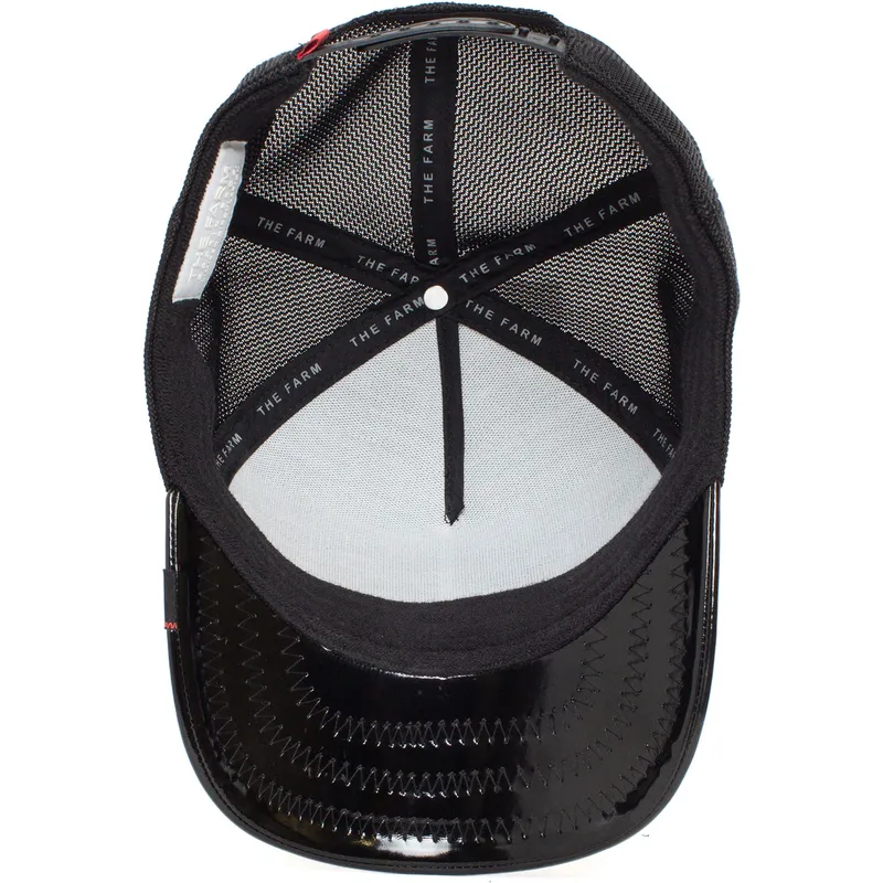 epci-curbata-negru-snapback-black-sheep-big-black-patent-leather-the-farm-de-goorin-bros