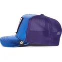 casquette-trucker-bleue-et-violette-poisson-combattant-siamois-fighter-blue-light-metallic-the-farm-goorin-bros