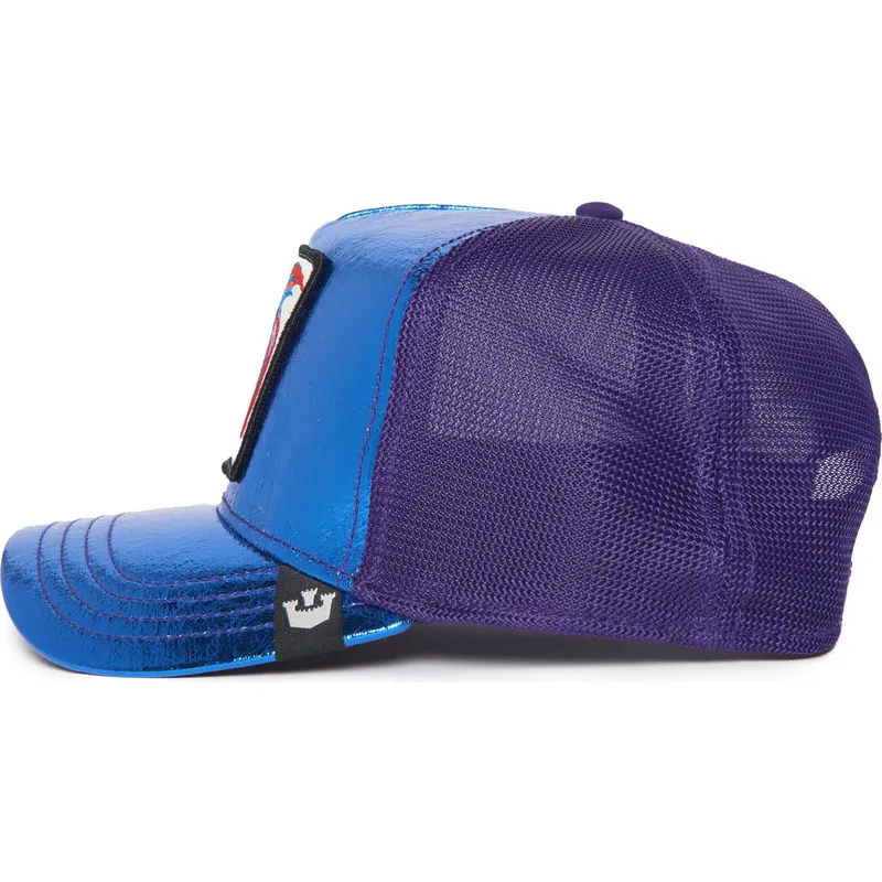 epci-curbata-albastru-snapback-de-siam-fighter-blue-light-metallic-the-farm-de-goorin-bros
