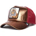 gorra-trucker-naranja-y-roja-tigre-spotlight-metallic-the-farm-de-goorin-bros