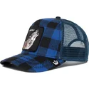 epci-curbata-albastru-snapback-lone-wolf-code-blue-the-farm-de-goorin-bros