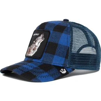 epci-curbata-albastru-snapback-lone-wolf-code-blue-the-farm-de-goorin-bros