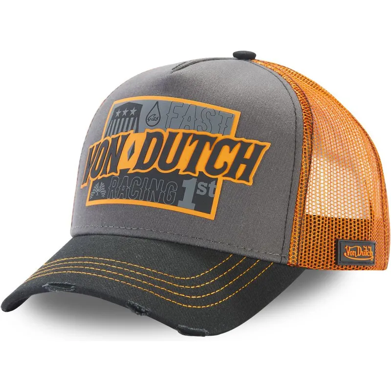 epci-curbata-gri-snapback-fast-racing-arac-gre-de-von-dutch