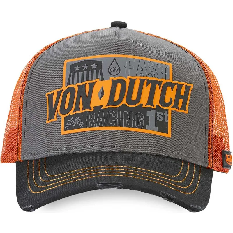 epci-curbata-gri-snapback-fast-racing-arac-gre-de-von-dutch