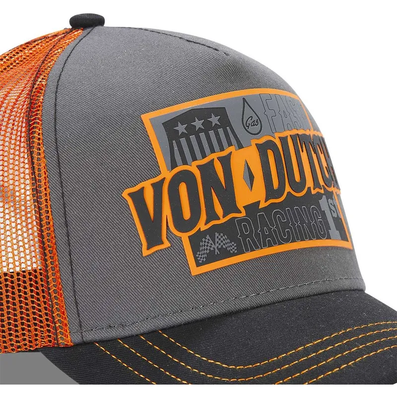 epci-curbata-gri-snapback-fast-racing-arac-gre-de-von-dutch