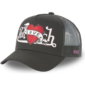 Șepci curbată camionagiu negru snapback Love LOVU NR de Von Dutch