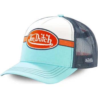 Trucker-Cap blau, weiß und orange APIL BLU von Von Dutch