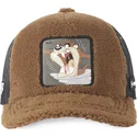 epci-curbata-maro-snapback-diavolul-tasmanian-looney-tunes-de-capslab