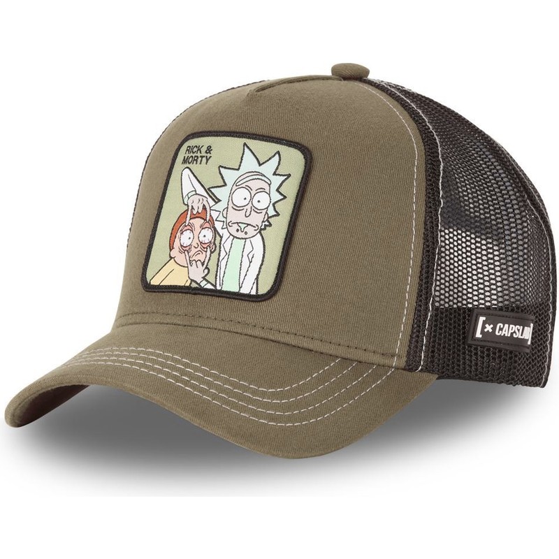 capslab-rem-loo2-rick-and-morty-brown-trucker-hat