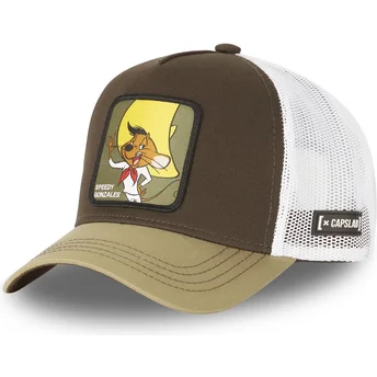 cap-curbata-brown-snapback-speedy-gonzales-looney-tunes-de-capslab