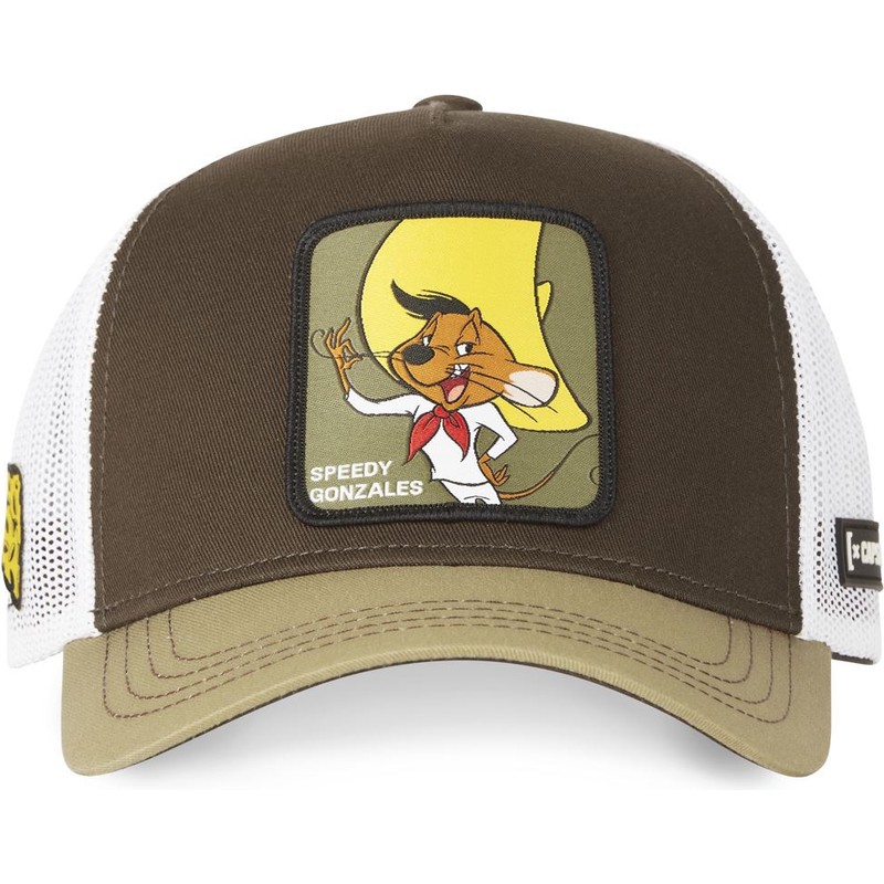 capslab-speedy-gonzales-cas-spe2-looney-tunes-brown-and-white-trucker-hat
