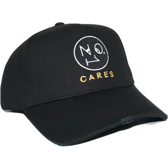 Șepci curbată negru bandă reglabilă No.1 Cares Distressed Black Gold de The No.1 Face