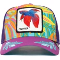 cap-curbata-violet-snapback-pez-luchador-de-siam-fighter-even-betta-the-farm-the-farm-de-goorin-bros