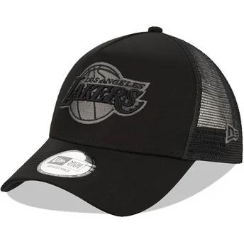 Șepci curbată negru snapback 9FORTY A Frame Tonal de Los Angeles Lakers NBA de New Era