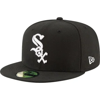 Șepci plată negru ajustat 59FIFTY Authentic On Field Game de Chicago White Sox MLB de New Era