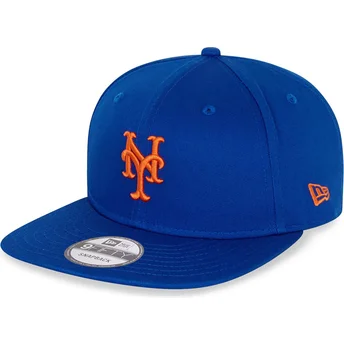 Blå platt keps snapback 9FIFTY Essential från New York Mets MLB av New Era
