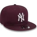 gorra-plana-granate-snapback-9fifty-essential-de-new-york-yankees-mlb-de-new-era