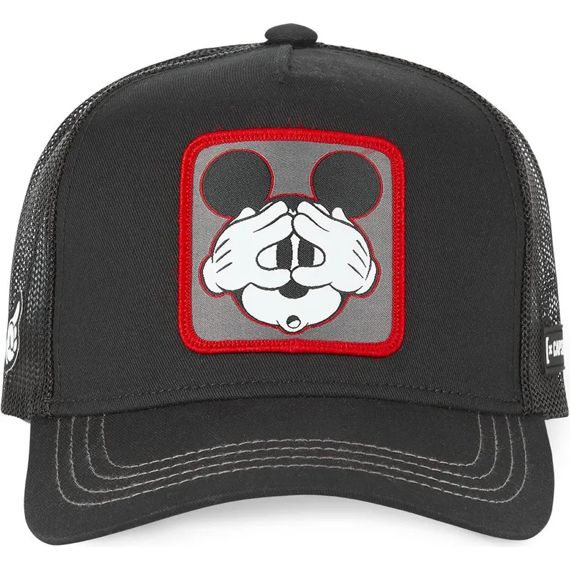 epci-curbata-negru-snapback-cas-mic5-mickey-mouse-disney-de-capslab