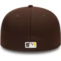 new-era-flat-brim-59fifty-authentic-on-field-san-diego-padres-mlb-brown-fitted-cap