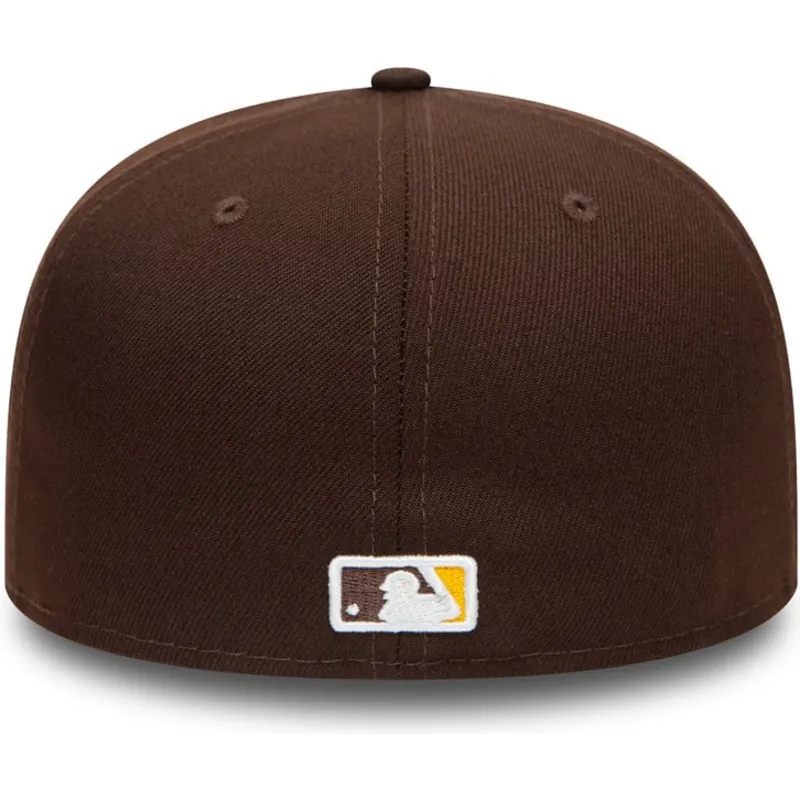 cappello-piatto-marrone-chiuso-59fifty-authentic-on-field-di-san-diego-padres-mlb-di-new-era