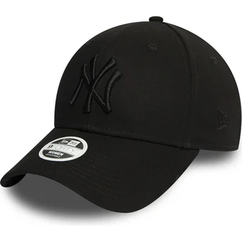 Șepci curbată negru bandă reglabilă 9FORTY Essential de New York Yankees MLB de New Era