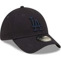 new-era-curved-brim-navy-blue-logo-39thirty-league-essential-los-angeles-dodgers-mlb-navy-blue-fitted-cap