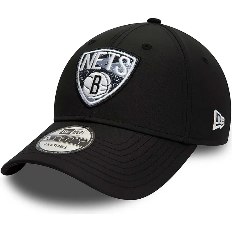 epci-curbata-negru-reglabila-9forty-print-infill-de-brooklyn-nets-nba-de-new-era