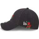 epci-curbata-bleumarin-reglabila-9forty-flower-de-new-york-yankees-mlb-de-new-era