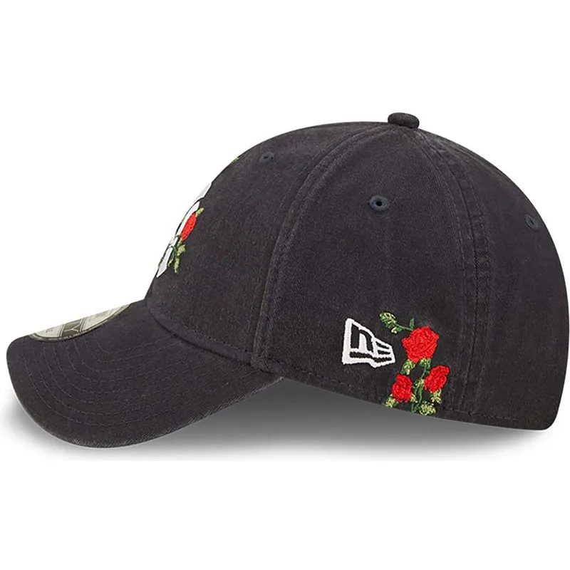 epci-curbata-bleumarin-reglabila-9forty-flower-de-new-york-yankees-mlb-de-new-era