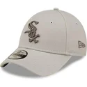 cap-curbata-beige-adjustable-strap-pentru-copii-9forty-league-essential-de-chicago-white-sox-mlb-de-new-era