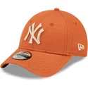 cap-curbata-orange-adjustable-strap-pentru-copii-9forty-league-essential-de-new-york-yankees-mlb-de-new-era