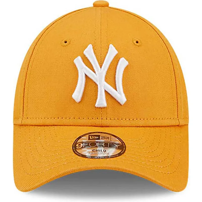 cap-curbata-orange-adjustable-strap-pentru-copii-9forty-league-essential-de-new-york-yankees-mlb-de-new-era