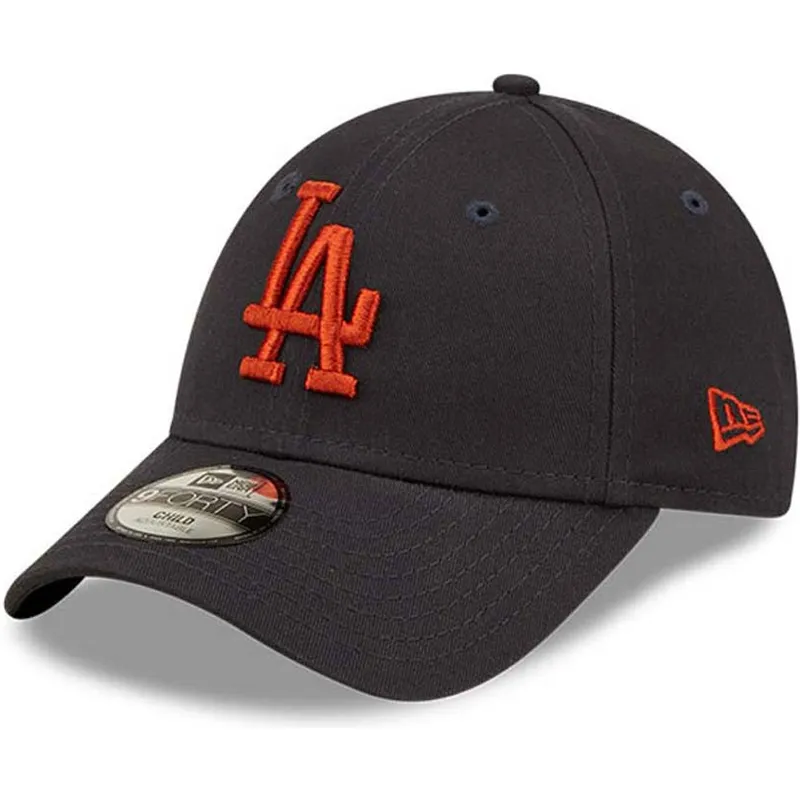 cap-curbata-navy-blue-adjustable-strap-pentru-copii-marron-9forty-league-essential-de-los-angeles-dodgers-mlb-de-new-era