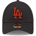 cap-curbata-navy-blue-adjustable-strap-pentru-copii-marron-9forty-league-essential-de-los-angeles-dodgers-mlb-de-new-era