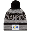 caciuli-pompon-negru-parade-knit-super-bowl-champions-lvi-2022-de-los-angeles-rams-nfl-de-new-era