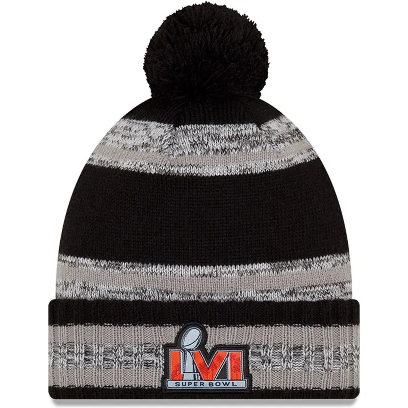caciuli-pompon-negru-parade-knit-super-bowl-champions-lvi-2022-de-los-angeles-rams-nfl-de-new-era