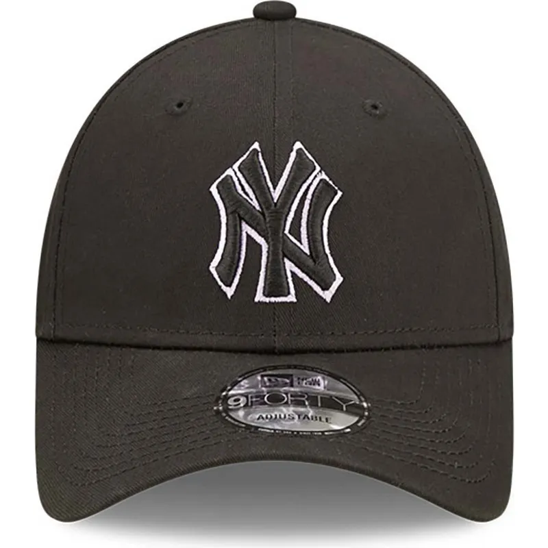 epci-curbata-negru-reglabila-9forty-team-outline-de-new-york-yankees-mlb-de-new-era