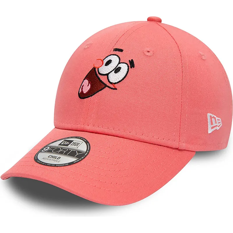 cap-curbata-pink-adjustable-strap-pentru-copii-9forty-de-patricio-estrella-bob-esponja-de-new-era
