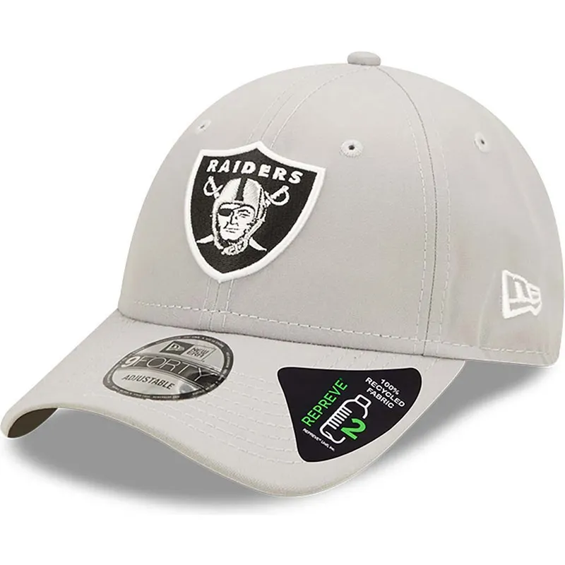 epci-curbata-gri-reglabila-9forty-repreve-de-las-vegas-raiders-nfl-de-new-era