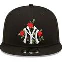 epci-plata-negru-snapback-9fifty-flower-de-new-york-yankees-mlb-de-new-era