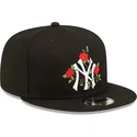 epci-plata-negru-snapback-9fifty-flower-de-new-york-yankees-mlb-de-new-era