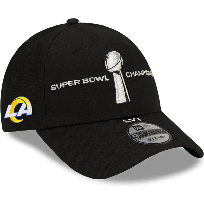 epci-curbata-negru-snapback-9forty-parade-super-bowl-champions-lvi-2022-de-los-angeles-rams-nfl-de-new-era