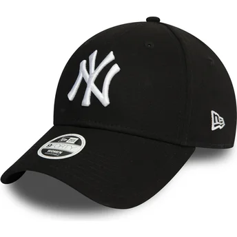 Cap curbată black adjustable strap 9FORTY Essential de New York Yankees MLB de New Era
