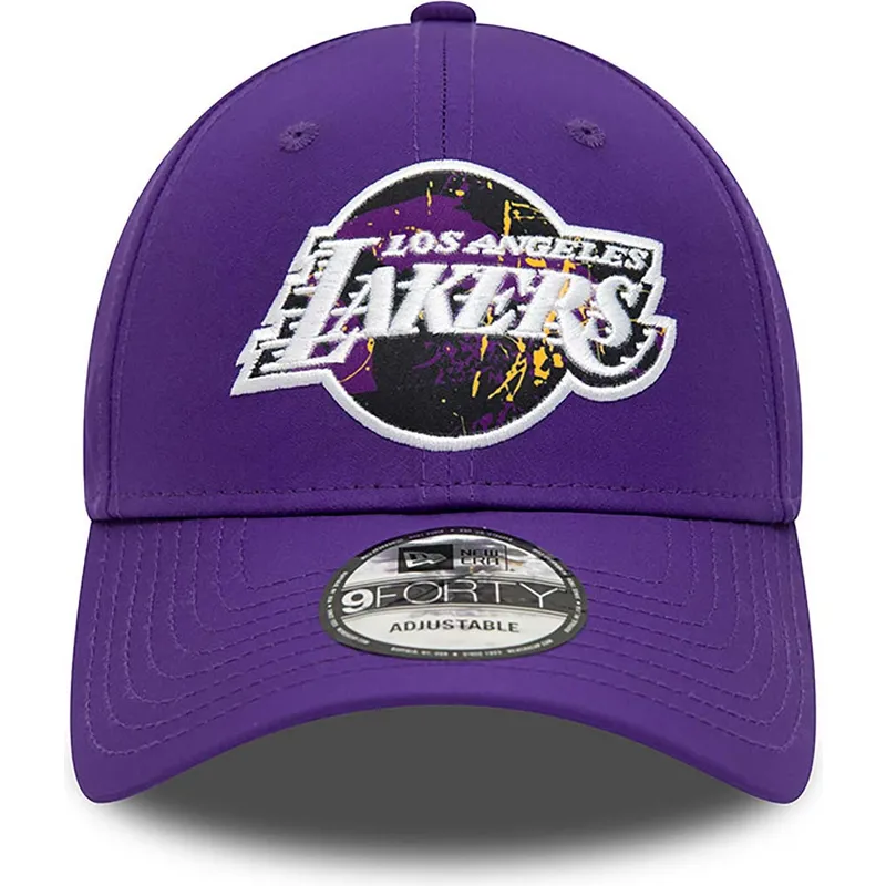 epci-curbata-violet-reglabila-9forty-print-infill-de-los-angeles-lakers-nba-de-new-era